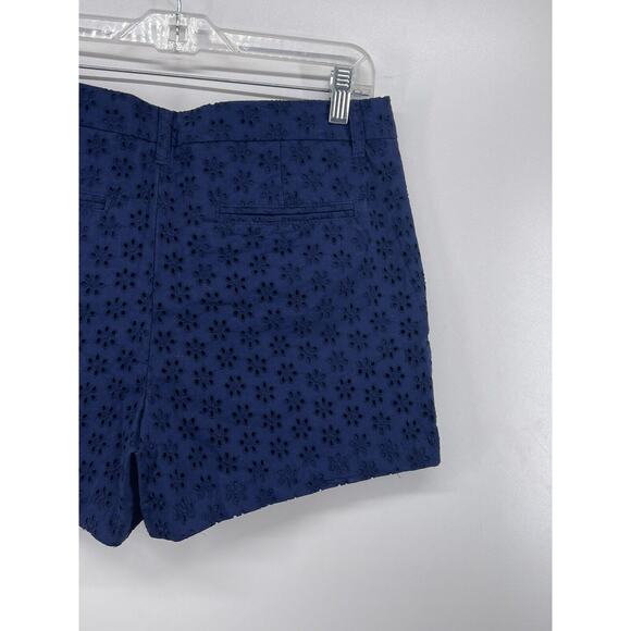 Faded Glory Navy Blue Eyelet Peppy Summer Festival Shorts Size 6 30” Waist NEW - Picture 9 of 9